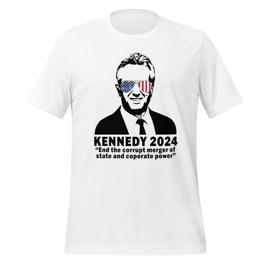 Kennedy 2024 in American Sunglasses "End the corrupt merger of state and corporate power"
