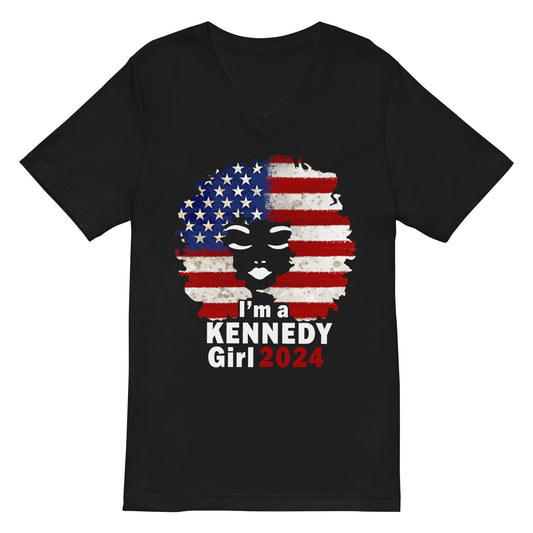 I'm a Kennedy Girl, Woman with American flag hair