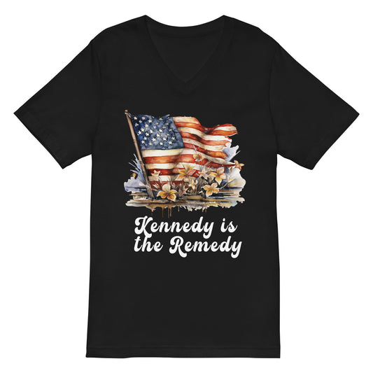 Kennedy is the Remedy, American Flag with Flowers